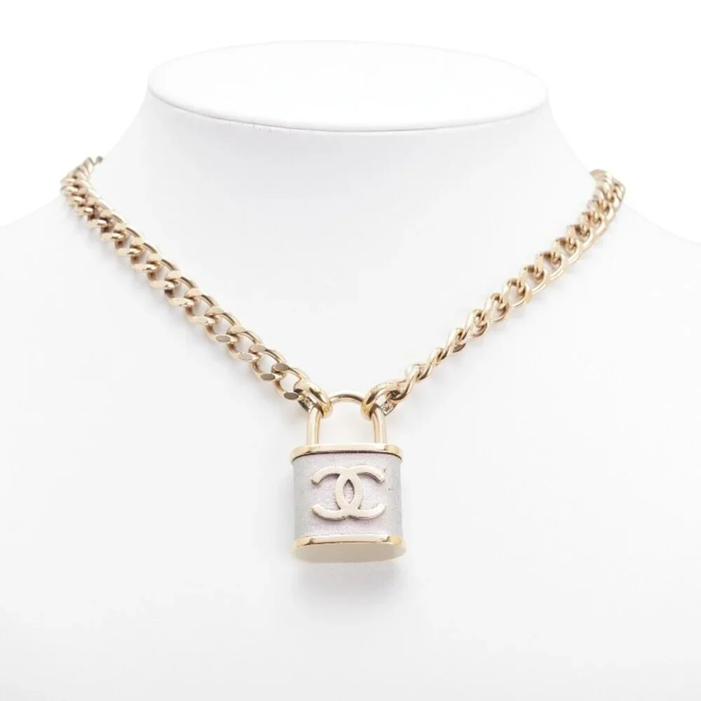 CHANEL Gold Logo Necklace - Picture 8 of 8
